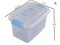 Set of 6 5 L Plastic Storage Bins with Lids, Clear Transparent Boxes with Handles